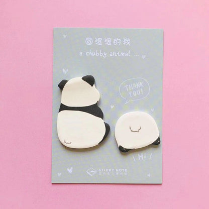 Card Lover Sticky Notes A Chubby Animal Set Of 4 OEShop 3.99 OEShop