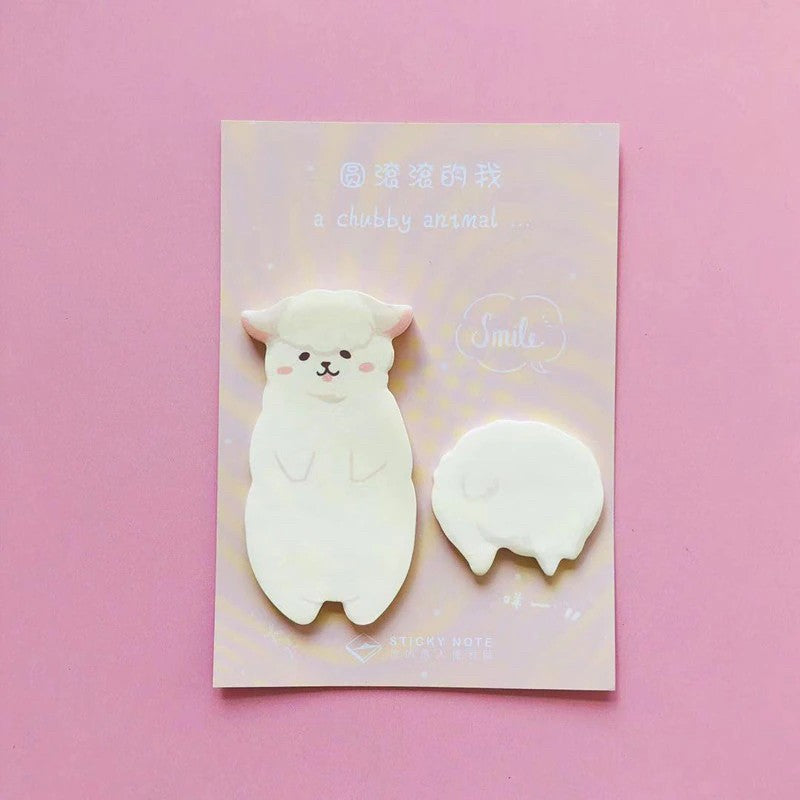 Card Lover Sticky Notes A Chubby Animal Set Of 4 OEShop 3.99 OEShop