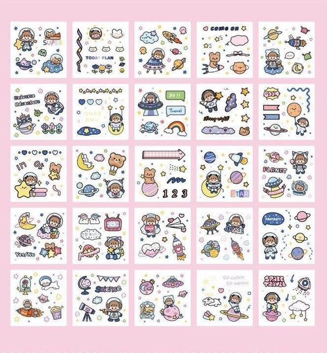 Paper Dyeing Sticker Gift Box Big Adventure 100 sheets Washi Paper no repeated OEShop 8.99 OEShop