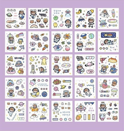 Paper Dyeing Sticker Gift Box Big Adventure 100 sheets Washi Paper no repeated OEShop 8.99 OEShop