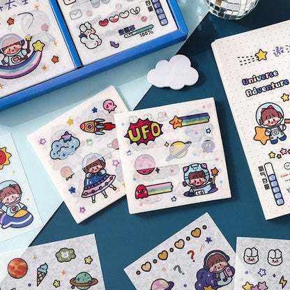 Paper Dyeing Sticker Gift Box Big Adventure 100 sheets Washi Paper no repeated OEShop 8.99 OEShop