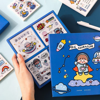 Paper Dyeing Sticker Gift Box Big Adventure 100 sheets Washi Paper no repeated OEShop 8.99 OEShop