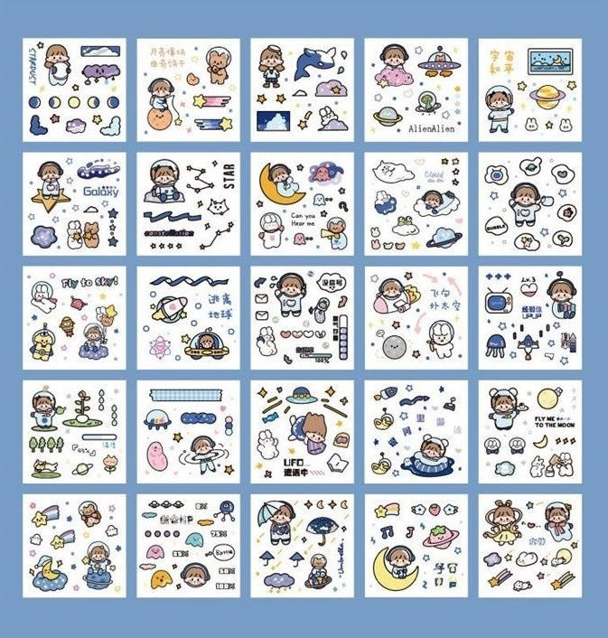 Paper Dyeing Sticker Gift Box Big Adventure 100 sheets Washi Paper no repeated OEShop 8.99 OEShop