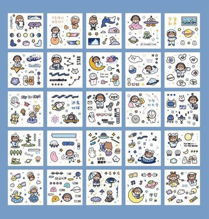 Paper Dyeing Sticker Gift Box Big Adventure 100 sheets Washi Paper no repeated OEShop 8.99 OEShop