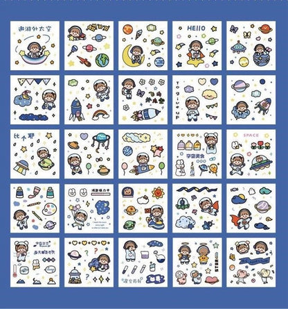 Paper Dyeing Sticker Gift Box Big Adventure 100 sheets Washi Paper no repeated OEShop 8.99 OEShop