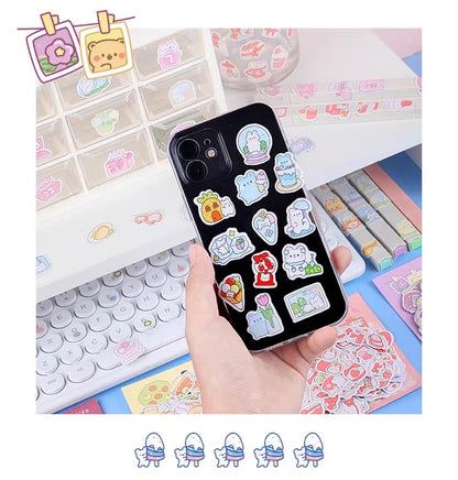Yzyuezhen Cute Bear & Bunny Stickers (200 pieces)
