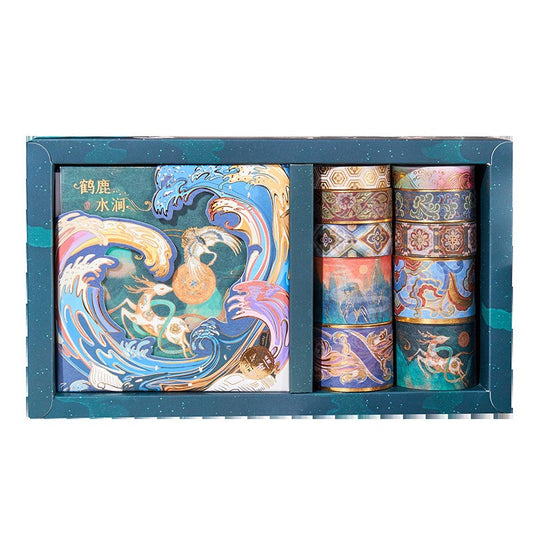 Miss Time Surprise Gift Box (Washi Tape and Sticker) Dunhuang Crane Deer Water Stream OEShop 8.99 OEShop