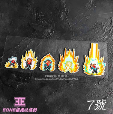 Stickers Reflective Anime Waterproof Car & Glass Sticker STI0073