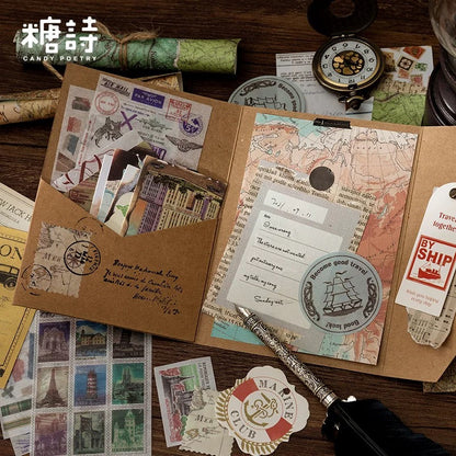Candy Poetry Vintage Scrapbook (30 pieces)