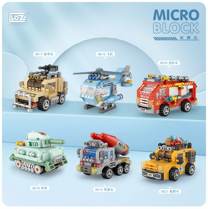 LOZ Micro Block 8623 Race car - 130 Pcs Model Bricks Building Blocks