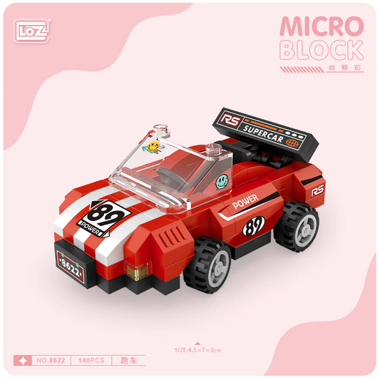 LOZ Micro Block 8622 Racing car - 140 Pcs Model Bricks Building Blocks