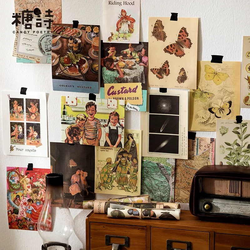 Candy Poetry Vintage Scrapbook (30 pieces)