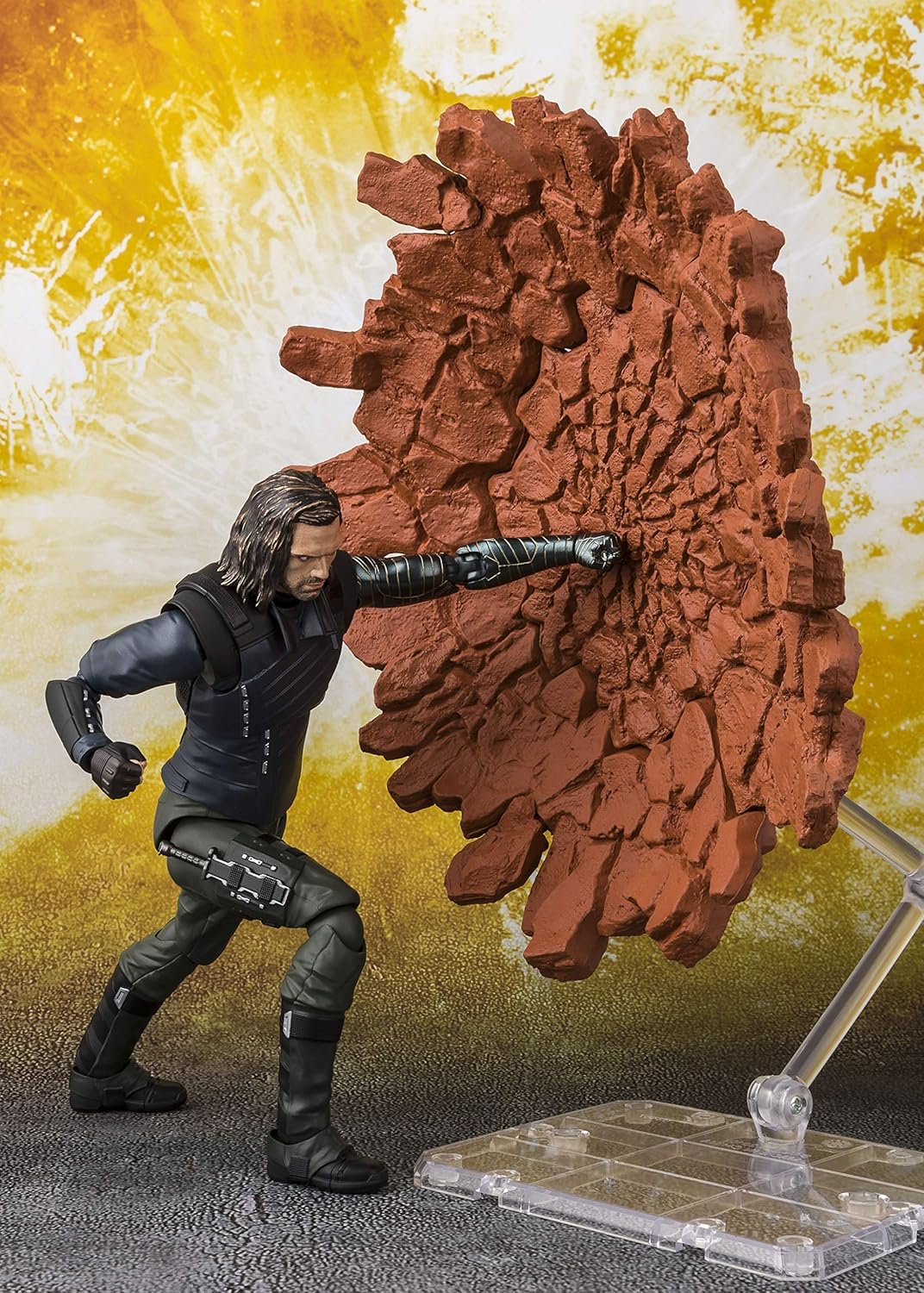 Bandai Tamashii Marvel Avengers Bucky SHF Figure & Tamashii Impact Effect