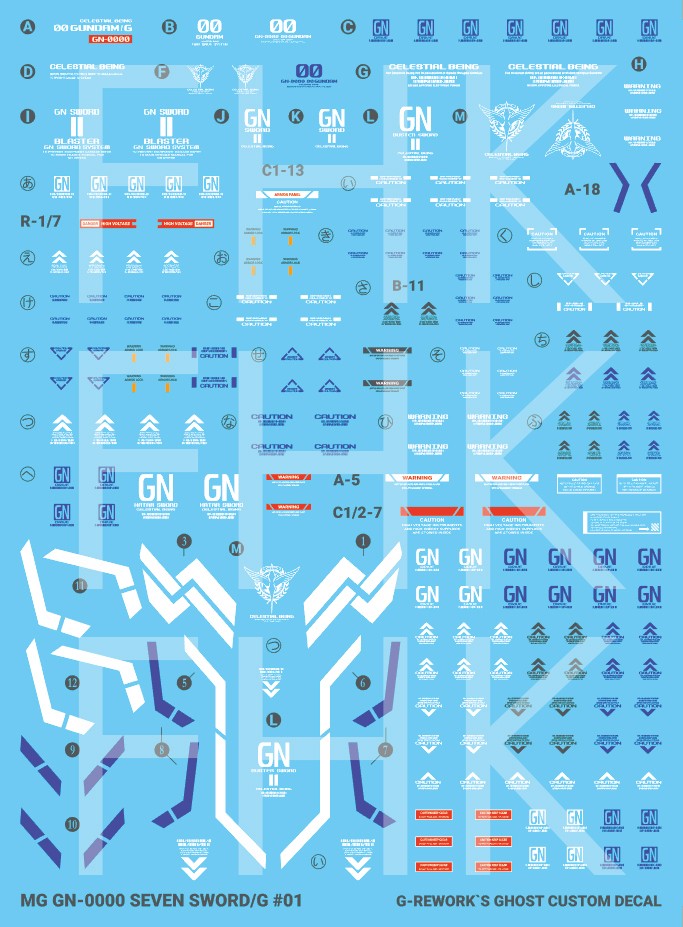 G-Rework Decals - [MG] 00 Gundam [Seven Sword] CD-M148 G-Rework 8.49 OEShop