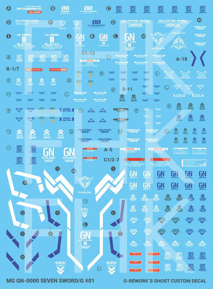 G-Rework Decals - [MG] 00 Gundam [Seven Sword] CD-M148 G-Rework 8.49 OEShop