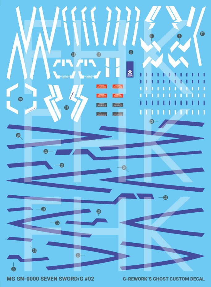 G-Rework Decals - [MG] 00 Gundam [Seven Sword] CD-M148 G-Rework 8.49 OEShop
