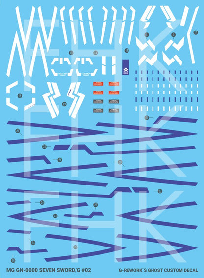 G-Rework Decals - [MG] 00 Gundam [Seven Sword] CD-M148 G-Rework 8.49 OEShop
