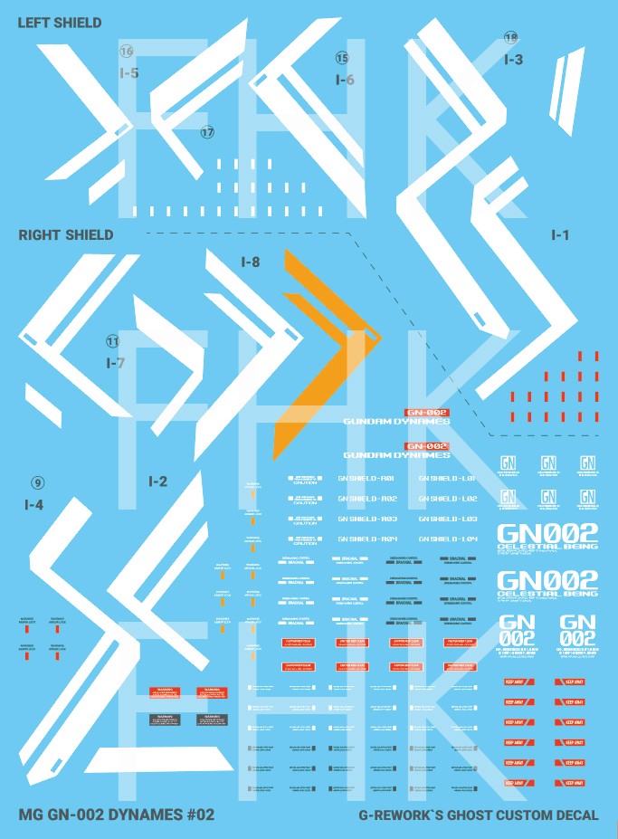 G-Rework Decals - [MG] Gundam Dynames CD-M207 G-Rework 8.49 OEShop