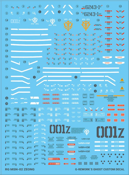 G-Rework Decals - [RG] Zeong CD-RG34 G-Rework 5.99 OEShop