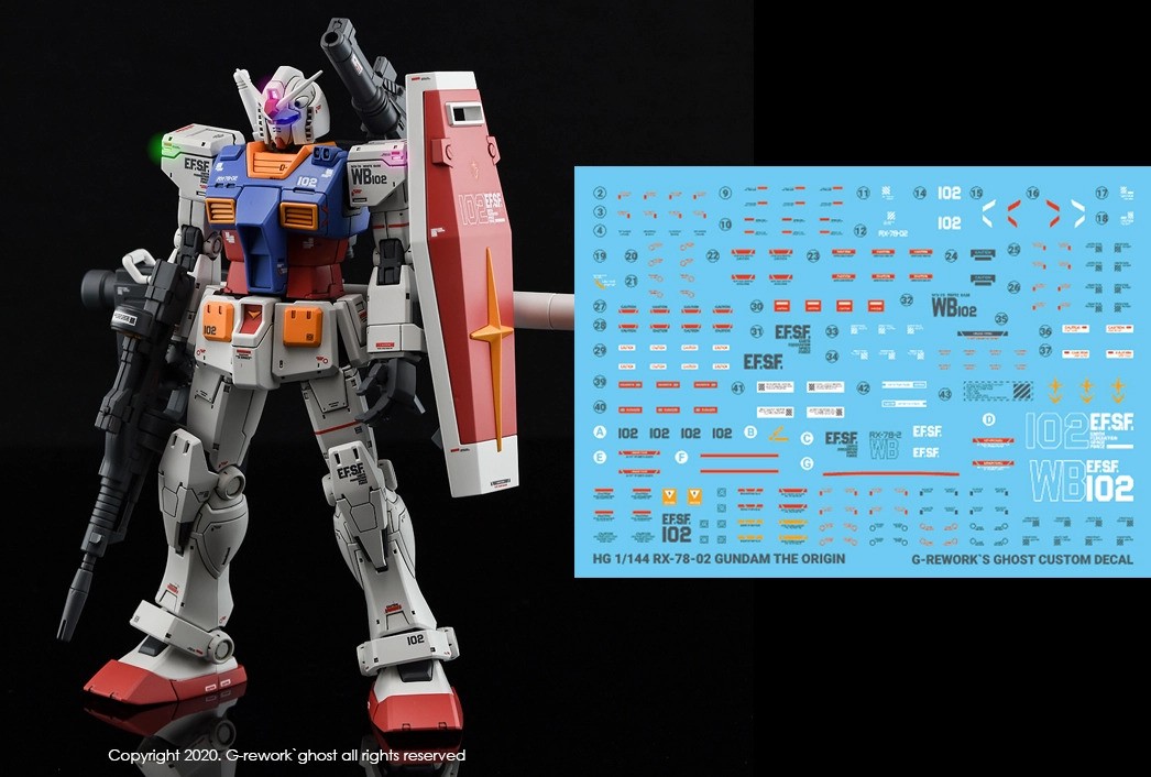 G-Rework Decals - [HG] Origin Gundam CD-HO26 G-Rework 4.99 OEShop