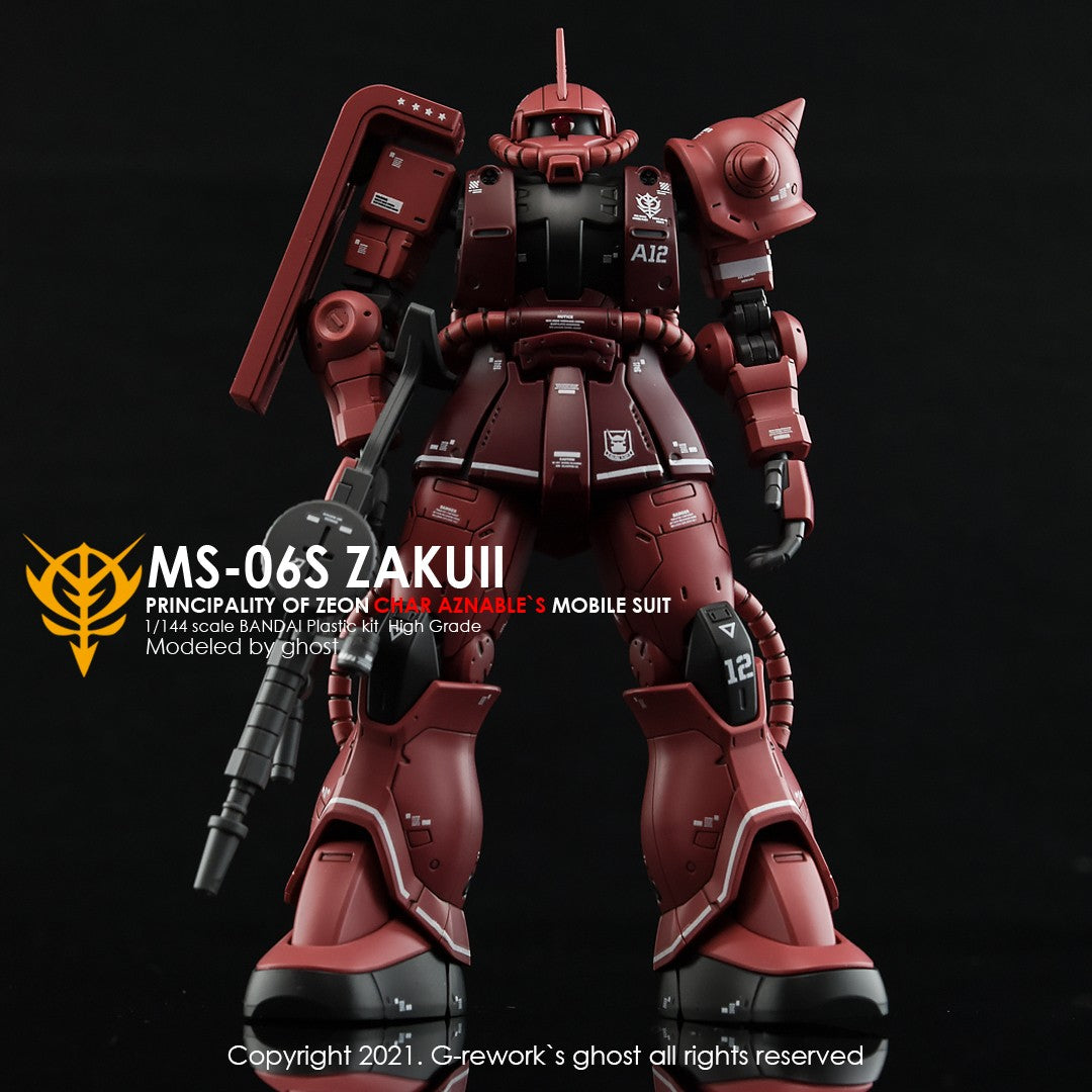 G-Rework Decals - [HG] Origin MS-06S Zaku II (Char Aznable) CD-HO-01 G-Rework 4.49 OEShop
