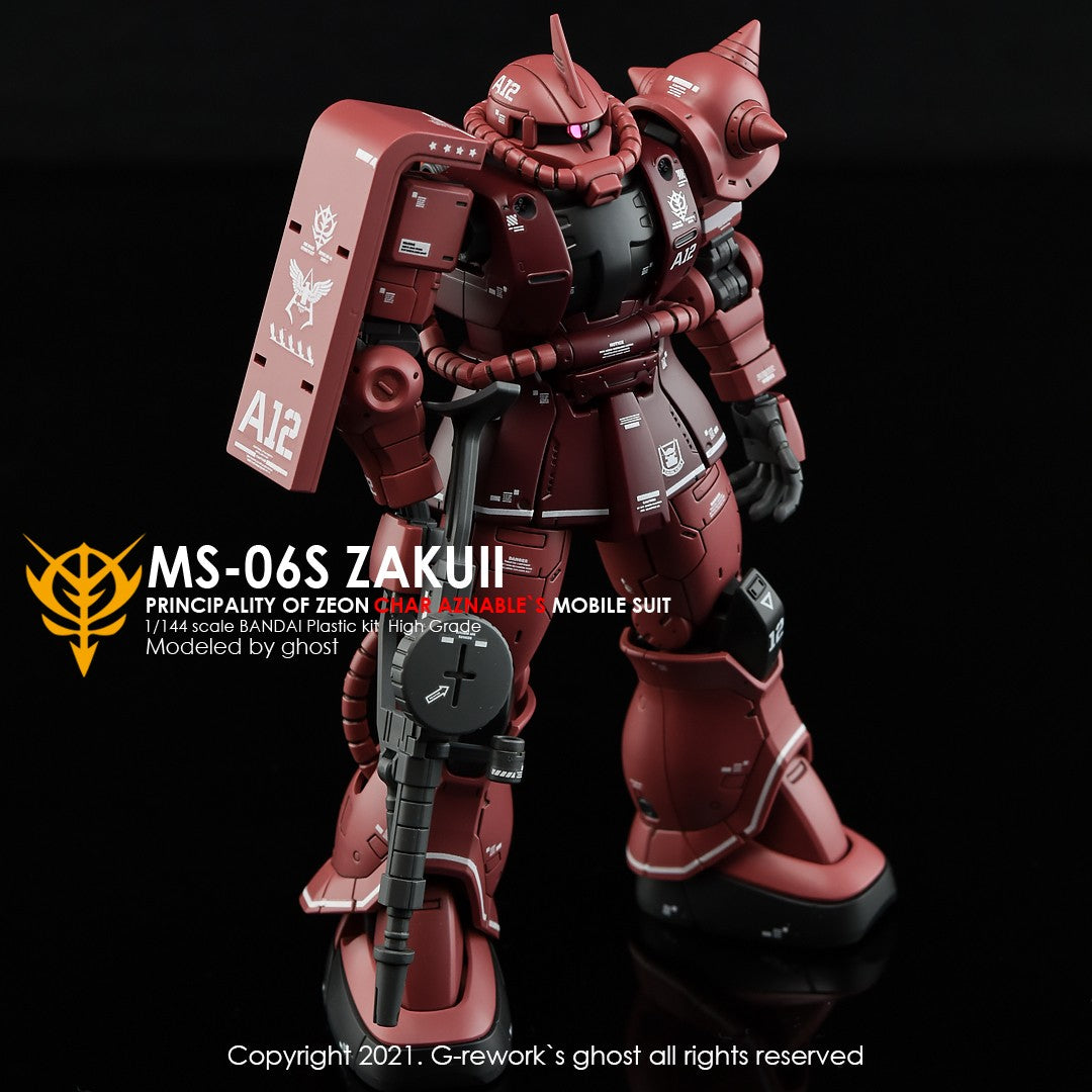 G-Rework Decals - [HG] Origin MS-06S Zaku II (Char Aznable) CD-HO-01 G-Rework 4.49 OEShop