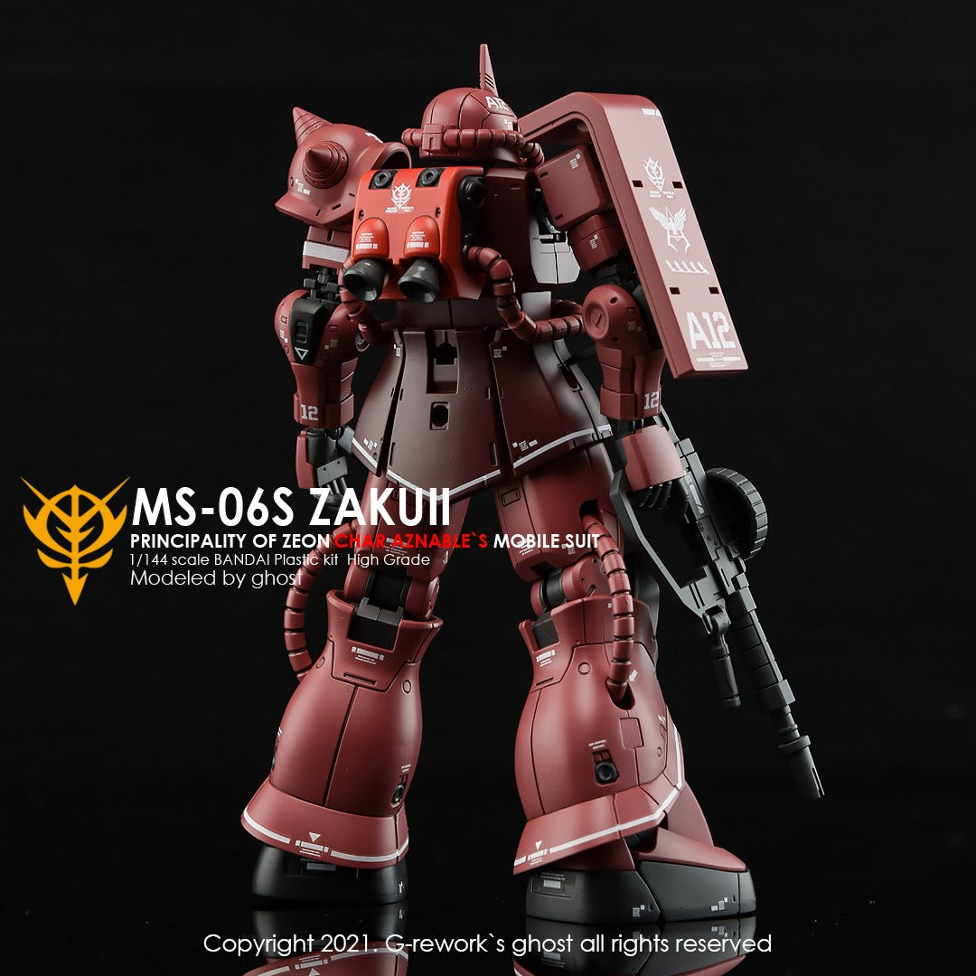G-Rework Decals - [HG] Origin MS-06S Zaku II (Char Aznable) CD-HO-01 G-Rework 4.49 OEShop