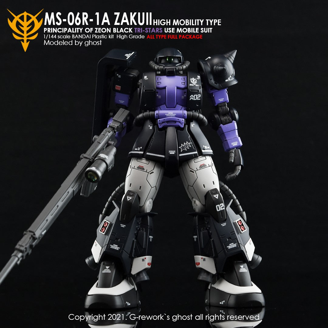 G-Rework Decals - [HG] Origin MS-06R-1A Zaku II (Black Tri-Stars Full Set) CD-H152 G-Rework 7.99 OEShop