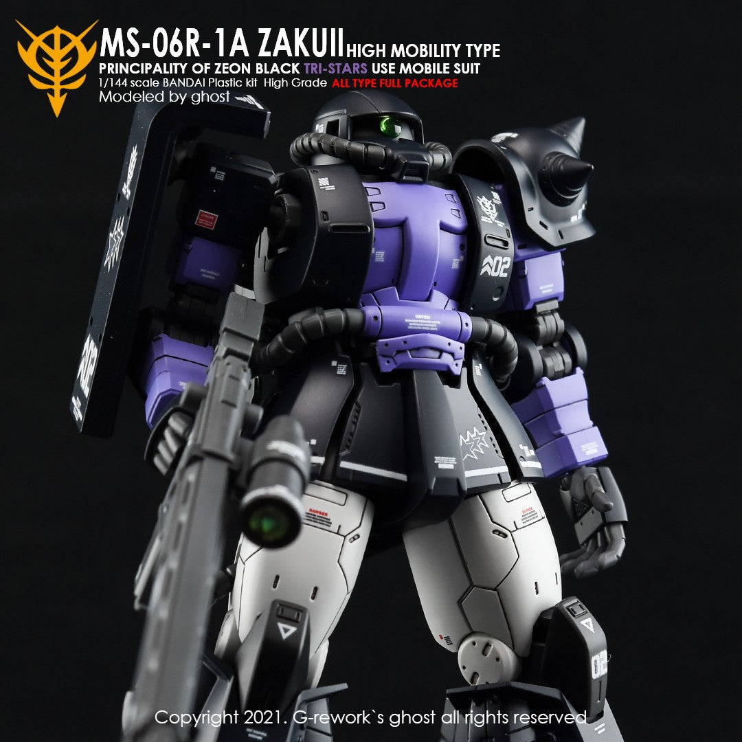 G-Rework Decals - [HG] Origin MS-06R-1A Zaku II (Black Tri-Stars Full Set) CD-H152 G-Rework 7.99 OEShop