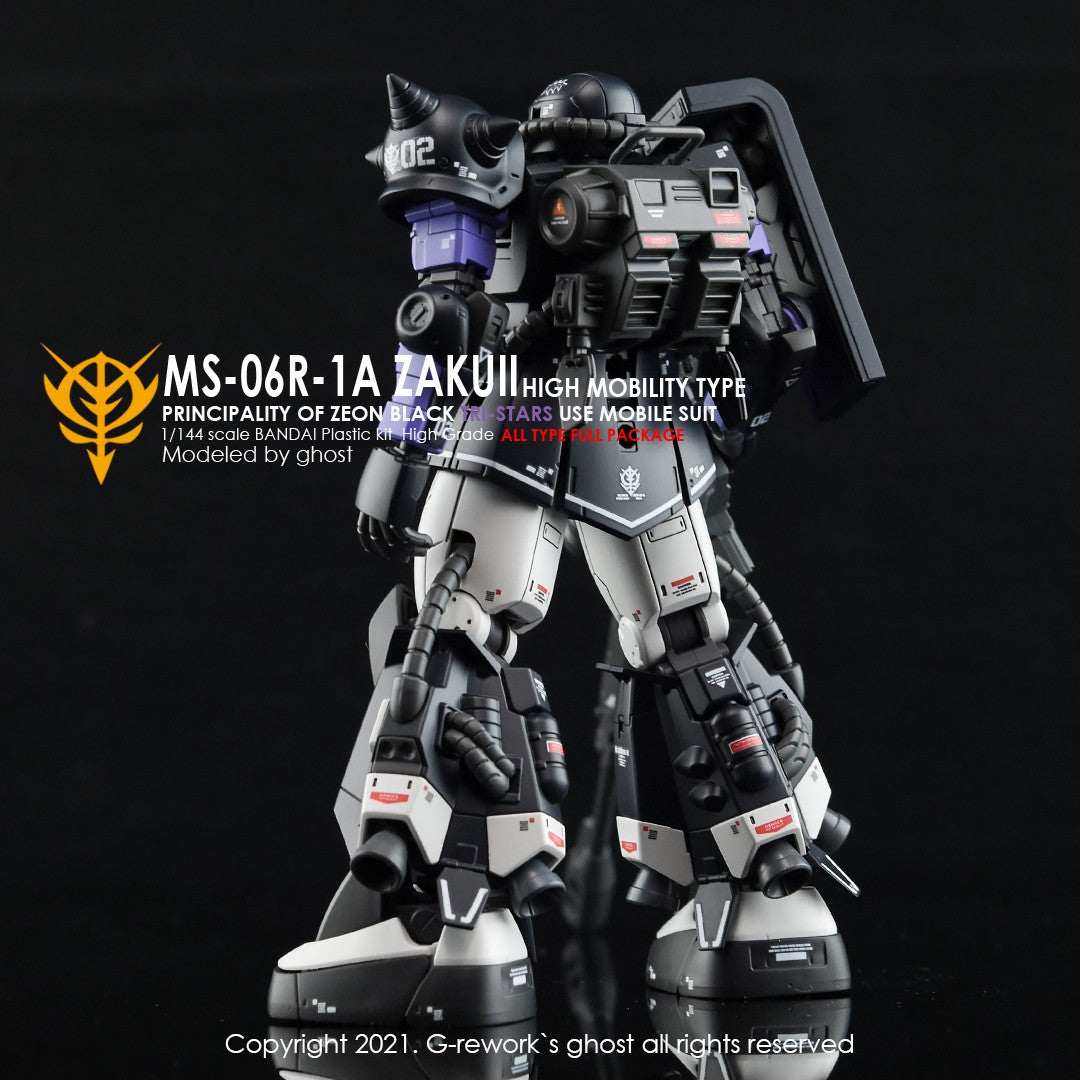 G-Rework Decals - [HG] Origin MS-06R-1A Zaku II (Black Tri-Stars Full Set) CD-H152 G-Rework 7.99 OEShop