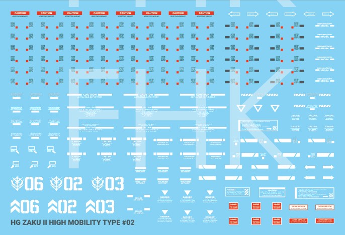 G-Rework Decals - [HG] Origin MS-06R-1A Zaku II (Black Tri-Stars Full Set) CD-H152 G-Rework 7.99 OEShop