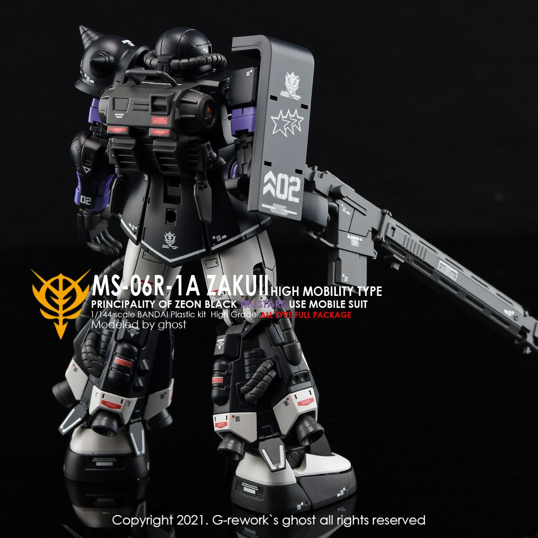 G-Rework Decals - [HG] Origin MS-06R-1A Zaku II (Black Tri-Stars Full Set) CD-H152 G-Rework 7.99 OEShop