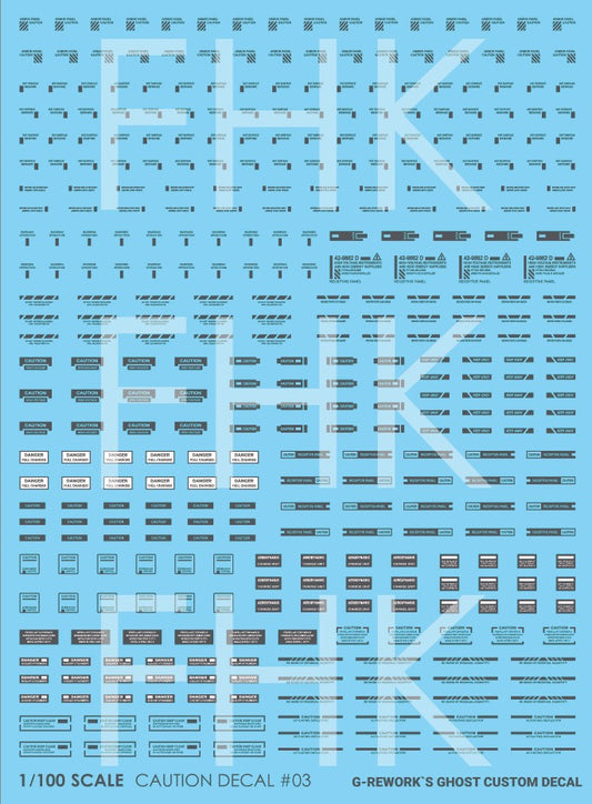 G-Rework Decals - Caution Gray 03 CD-CAU-03 G-Rework 5.99 OEShop