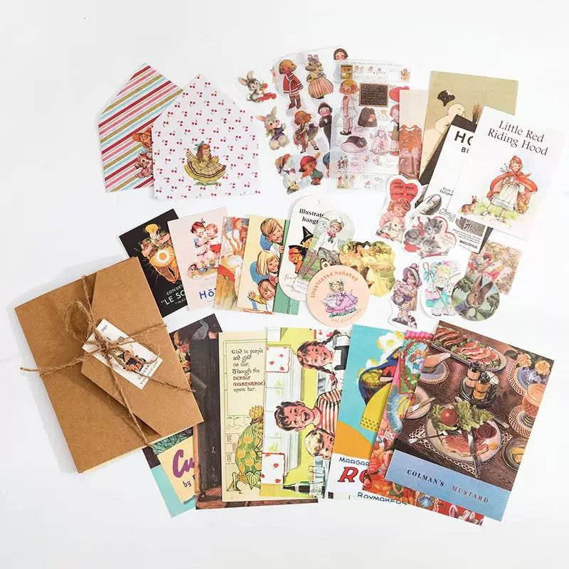 Candy Poetry Vintage Scrapbook (30 pieces)