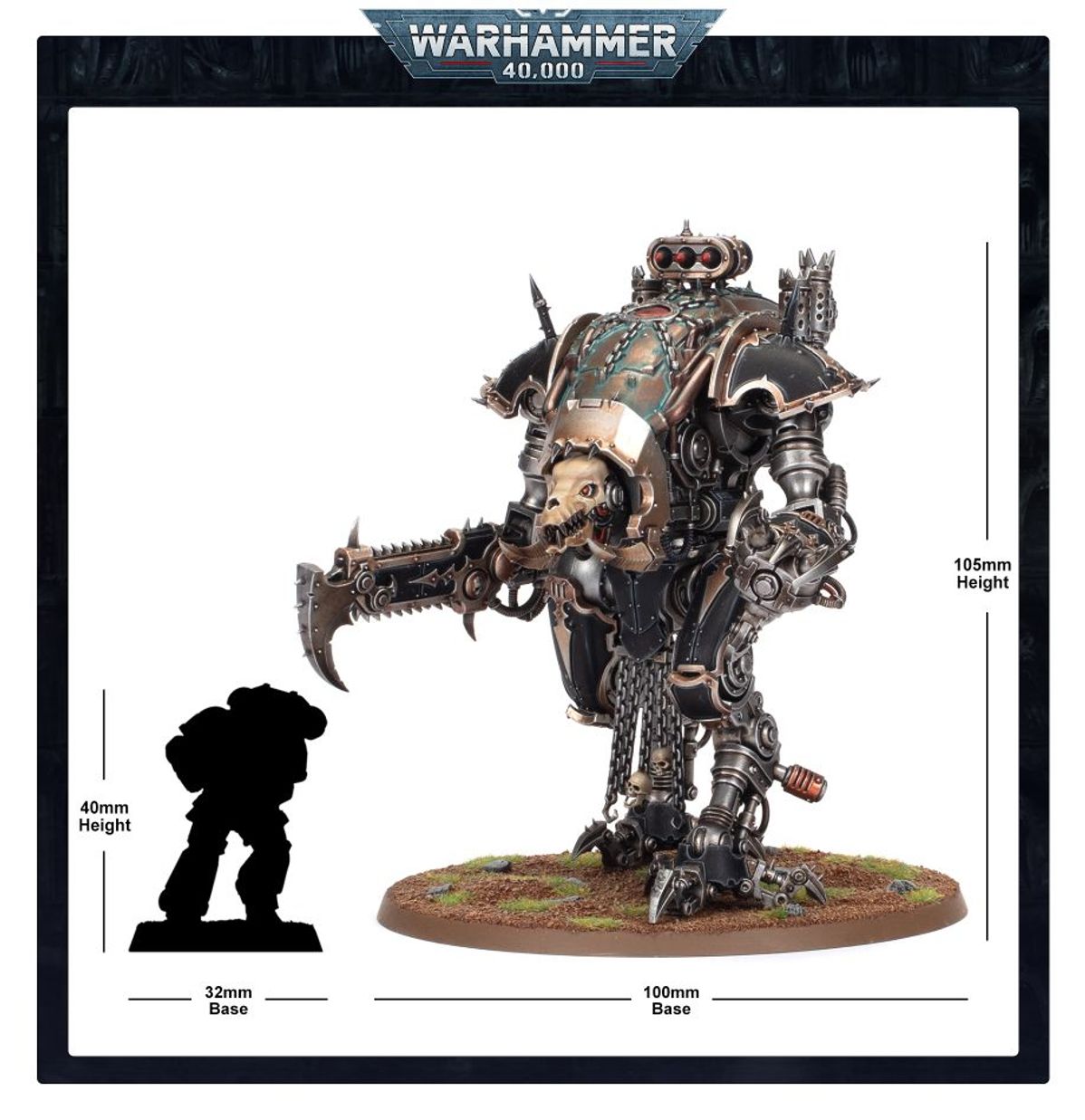 Warhammer 40,000 Chaos Space Marines: Chaos Knights - War dog Karnivores 43-64