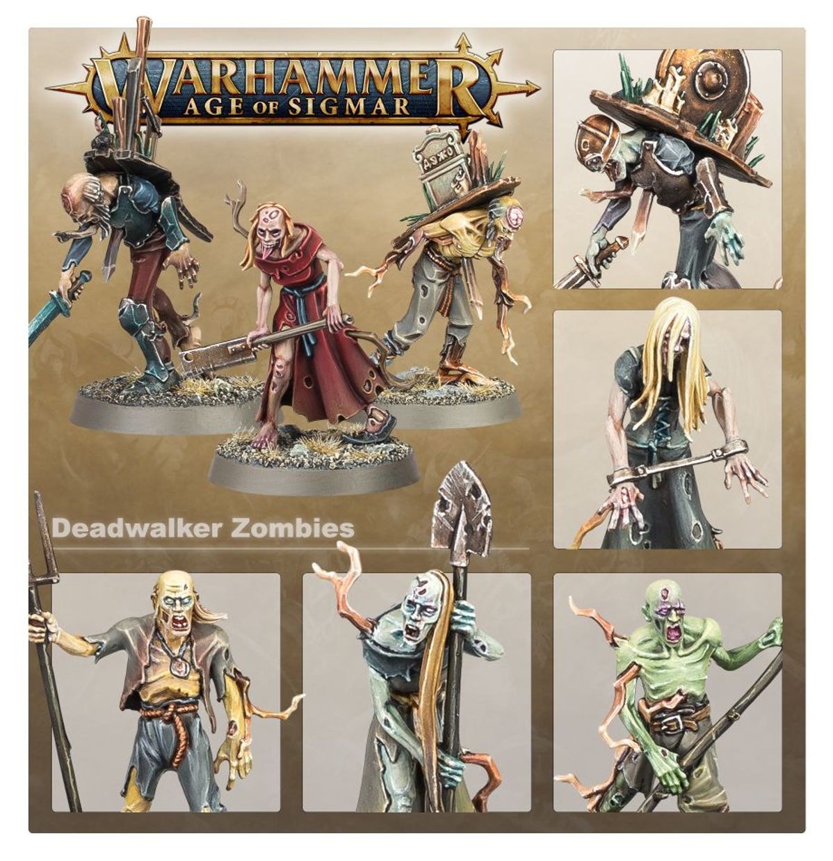 Warhammer Age Of Sigmar Soulblight Gravelords: Deadwalker Zombies 91-07