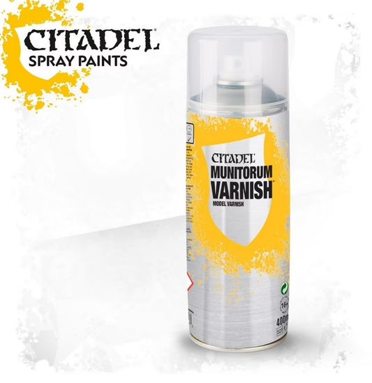 STORE COLLECTION ONLY: Citadel Spray Varnish: Munitorum Varnish 400ml 62-03