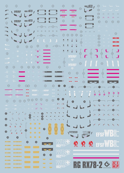 EVO - RG RX-78-2 Gundam E-RG01 Evolution Studio Decals Evolution Studio 3.59 OEShop