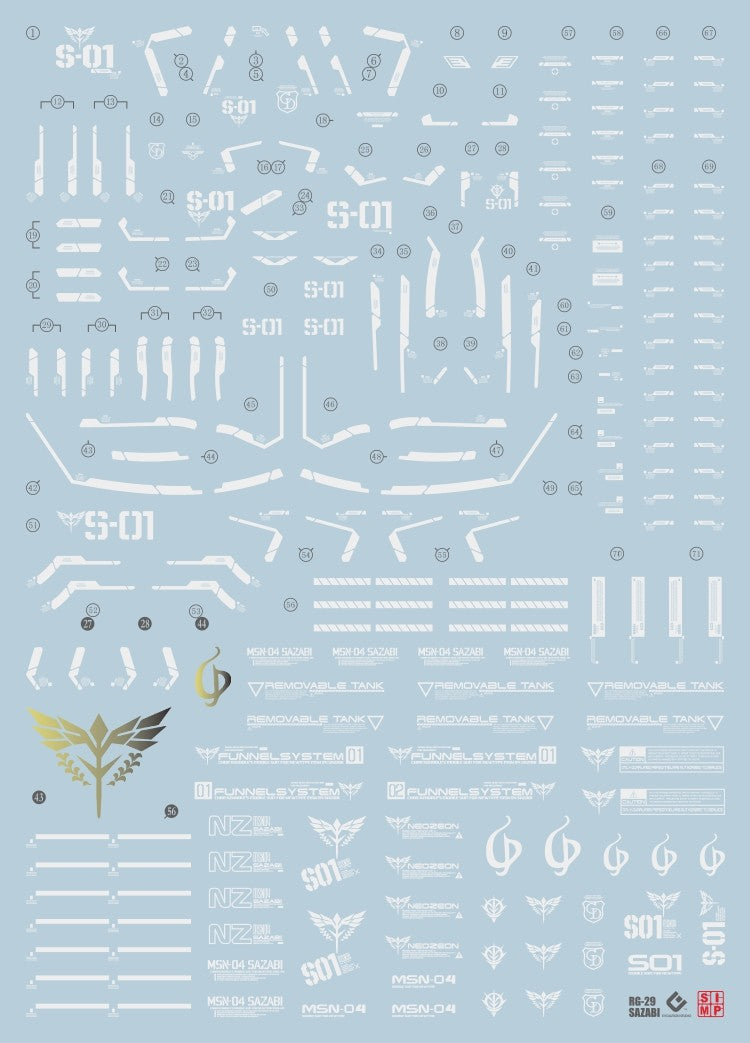 EVO - RG Sazabi E-RG29 Evolution Studio Decals Evolution Studio 3.59 OEShop