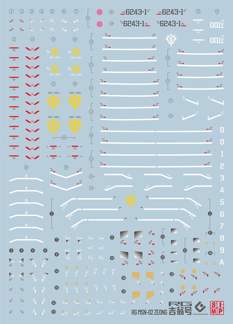 EVO - RG Zeong E-RG34 Evolution Studio Decals Evolution Studio 3.59 OEShop
