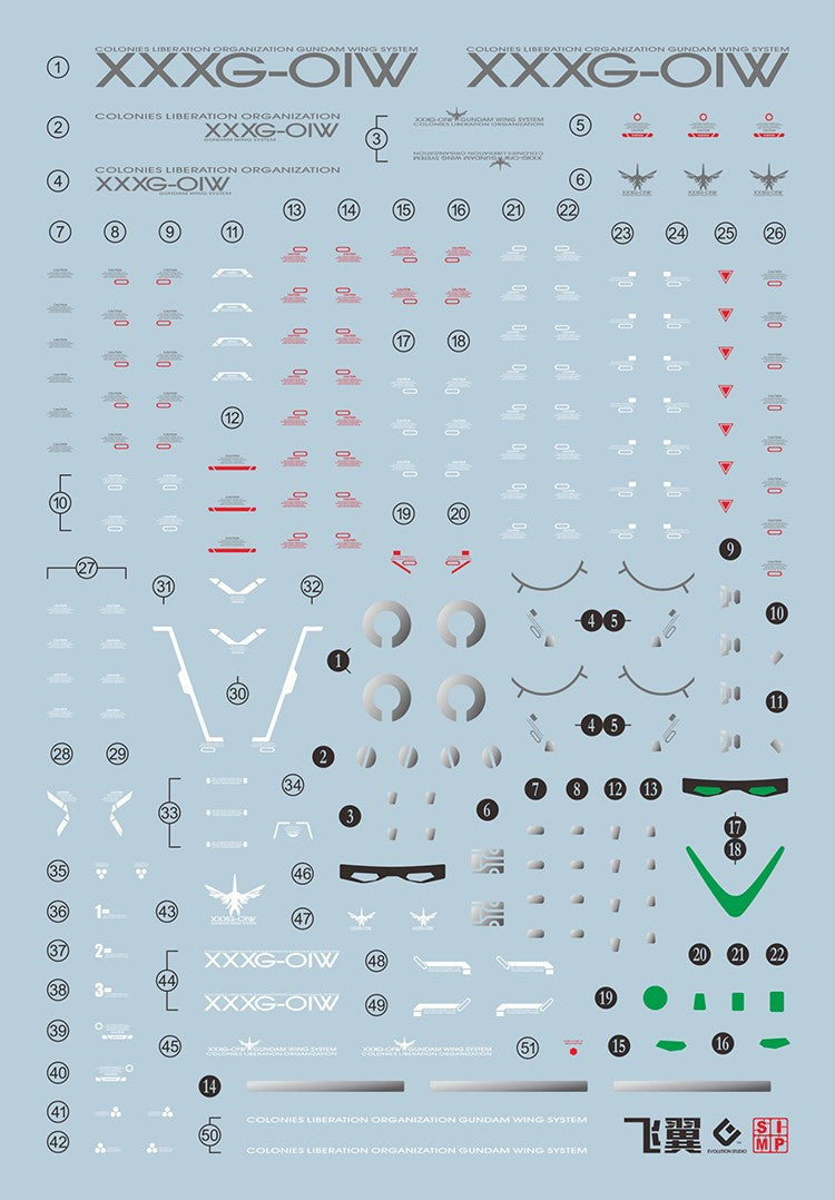 EVO - RG Wing Gundam TV E-RG35 Evolution Studio Decals Evolution Studio 3.59 OEShop