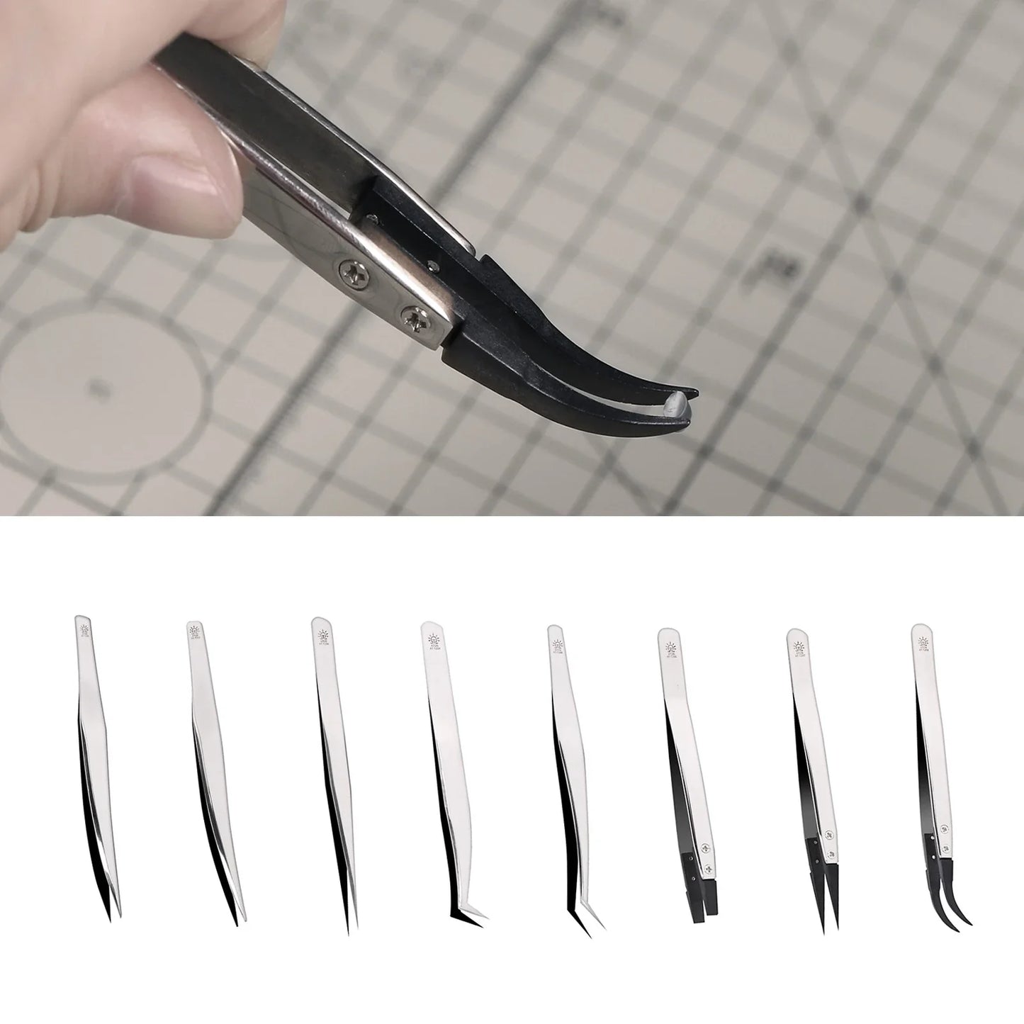 DSPIAE AT-TZ 01~08 Stainless Steel Precision Tweezers
