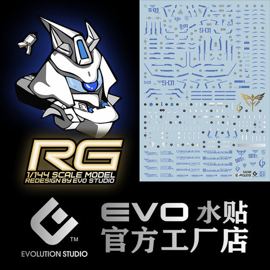 EVO E-RG29BL RG Sazabi (Blue) UV Evolution Studio Decals
