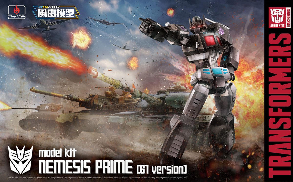 Flame Toys Furai Model Nemesis Prime (G1 Ver.) Transformers Model Kit Limited Edition