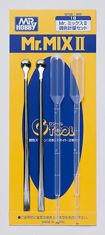 GSI Creos Mr Hobby GT-28 Mr Mix II Pipette and Stirring Stick