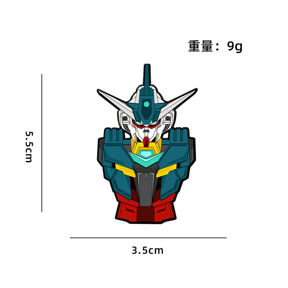 Pin Badge CZ3431 Anime Mecha Robot Head Enamel Pin Badge – Mecha Helmet Collectible