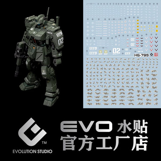 EVO - E-HG79S (UV) HG RGM-79S GM-Spartan Evolution Studio Decals