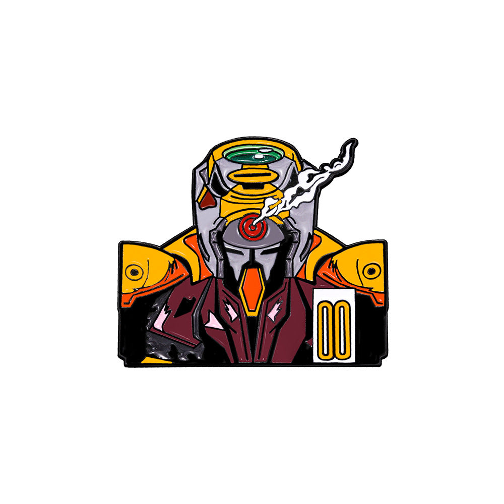 Pin Badge XX003 Anime Mecha Pilot & Robot Enamel Pin Badge – Sci-Fi Anime Collectible