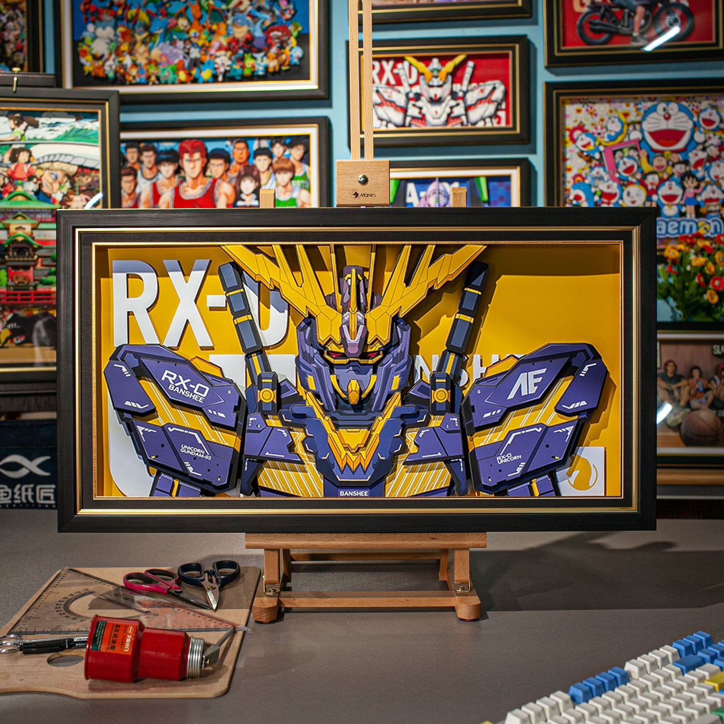 Framed Arts Handmade 3D Decor Paper Art RX-0 Banshee Picture