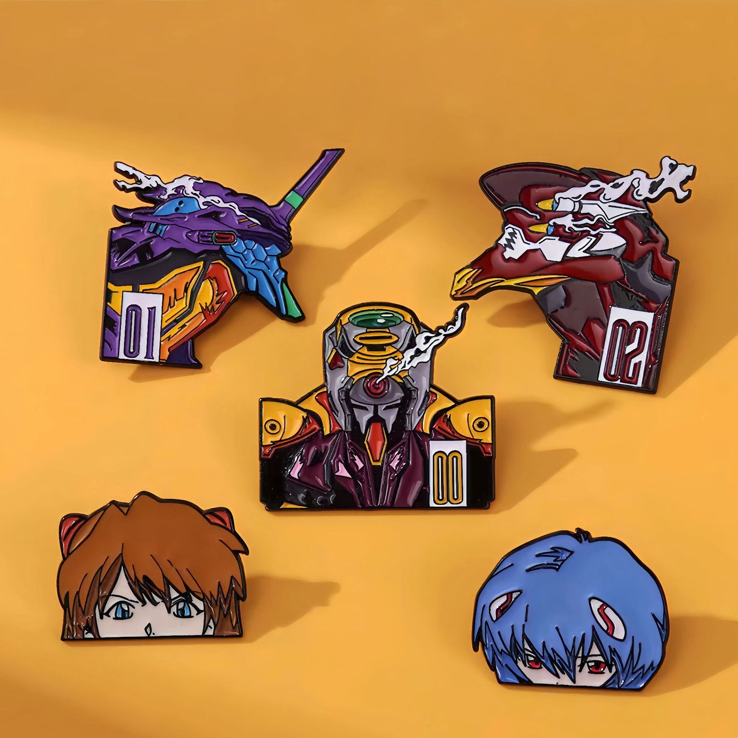 Pin Badge XX003 Anime Mecha Pilot & Robot Enamel Pin Badge – Sci-Fi Anime Collectible